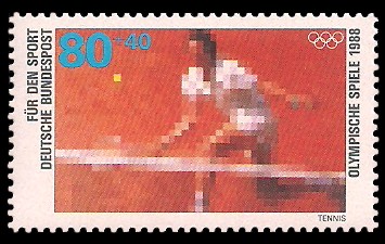 80 + 40 Pf Briefmarke: Für den Sport 1988