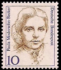 10 Pf Briefmarke: Frauen der deutschen Geschichte