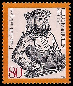 80 Pf Briefmarke: Ulrich von Hutten