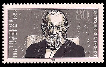 80 Pf Briefmarke: 100. Todestag Theodor Storm