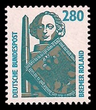 280 Pf Briefmarke: Serie Sehenswürdigkeiten 280 Pf Briefmarke: Serie Sehenswürdigkeiten