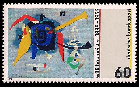 60 Pf Briefmarke: 100. Geburtstag Willi Baumeister