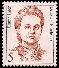 5 Pf Briefmarke: Frauen der deutschen Geschichte