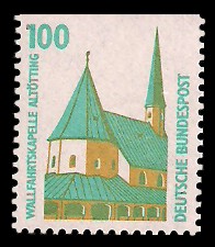 100 Pf Briefmarke: Serie Sehenswürdigkeiten