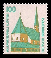 100 Pf Briefmarke: Serie Sehenswürdigkeiten