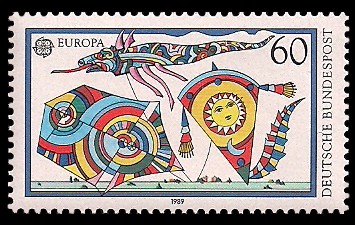 60 Pf Briefmarke: Europamarke 1989