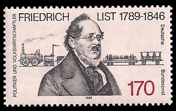 170 Pf Briefmarke: 200. Geburtstag Friedrich List