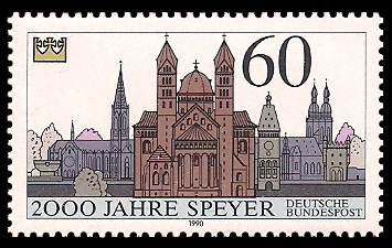 60 Pf Briefmarke: 2000 Jahre Speyer