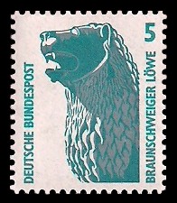 5 Pf Briefmarke: Serie Sehenswürdigkeiten 5 Pf Briefmarke: Serie Sehenswürdigkeiten