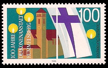 100 Pf Briefmarke: 100 Jahre Diakonenanstalt Rummelsberg