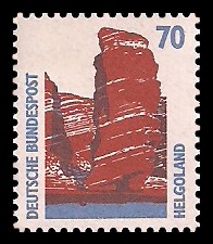 70 Pf Briefmarke: Serie Sehenswürdigkeiten