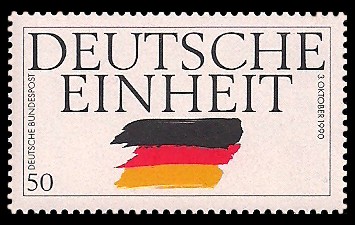 50 Pf Briefmarke: Deutsche Einheit 50 Pf Briefmarke: Deutsche Einheit