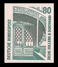80 Pf Briefmarke: Serie Sehenswürdigkeiten 80 Pf Briefmarke: Serie Sehenswürdigkeiten