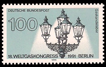 100 Pf Briefmarke: 18. Weltgaskongress