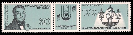  Briefmarke: Dreiersteifen: 18. Weltgaskongress