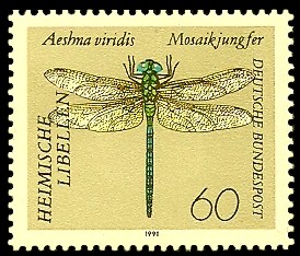 60 Pf Briefmarke: Heimische Libellen