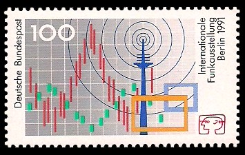 100 Pf Briefmarke: Internationale Funkausstellung Berlin 1991
