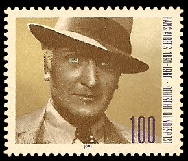 100 Pf Briefmarke: 100. Geburtstag Hans Albers