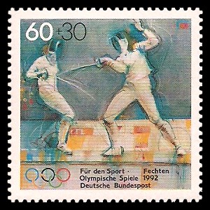 60 + 30 Pf Briefmarke: Für den Sport 1992 60 + 30 Pf Briefmarke: Für den Sport 1992