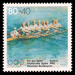 80 + 40 Pf Briefmarke: Für den Sport 1992 80 + 40 Pf Briefmarke: Für den Sport 1992