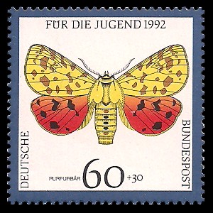60 + 30 Pf Briefmarke: Für die Jugend 1992, Schmetterlinge 60 + 30 Pf Briefmarke: Für die Jugend 1992, Schmetterlinge