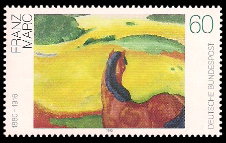 60 Pf Briefmarke: Moderne Gemälde