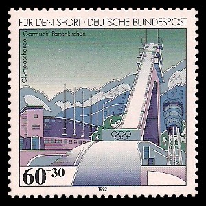 60 + 30 Pf Briefmarke: Für den Sport 1993