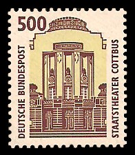 500 Pf Briefmarke: Serie Sehenswürdigkeiten