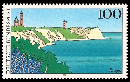 100 Pf Briefmarke: Landschaften in Deutschland 100 Pf Briefmarke: Landschaften in Deutschland