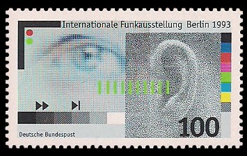 100 Pf Briefmarke: IFA, Internationale Funkausstellung Berlin 1993