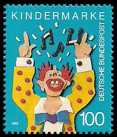 100 Pf Briefmarke: Für uns Kinder, Kindermarke