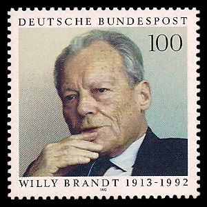 100 Pf Briefmarke: 80. Geburtstag Willy Brandt