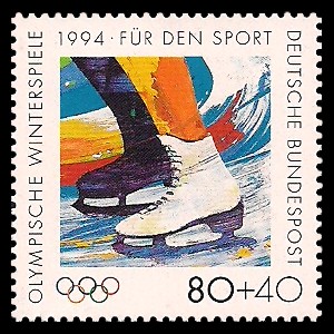 80 + 40 Pf Briefmarke: Für den Sport 1994 80 + 40 Pf Briefmarke: Für den Sport 1994