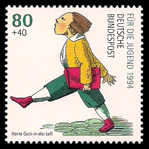 80 + 40 Pf Briefmarke: Für die Jugend 1994, Heinrich Hoffmann 80 + 40 Pf Briefmarke: Für die Jugend 1994, Heinrich Hoffmann