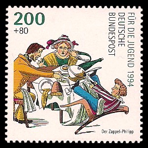200 + 80 Pf Briefmarke: Für die Jugend 1994, Heinrich Hoffmann 200 + 80 Pf Briefmarke: Für die Jugend 1994, Heinrich Hoffmann