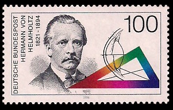 100 Pf Briefmarke: 100. Todestag Hermann von Helmholtz 100 Pf Briefmarke: 100. Todestag Hermann von Helmholtz