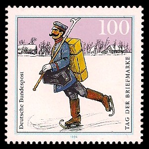 100 Pf Briefmarke: Tag der Briefmarke