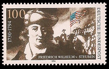 100 Pf Briefmarke: 200. Todestag Friedrich Wilhelm von Steuben