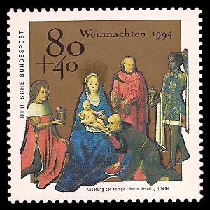 80 + 40 Pf Briefmarke: Weihnachtsmarke 1994 80 + 40 Pf Briefmarke: Weihnachtsmarke 1994