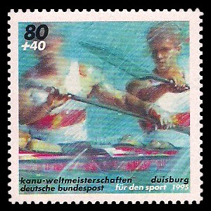 80 + 40 Pf Briefmarke: Für den Sport 1995 80 + 40 Pf Briefmarke: Für den Sport 1995