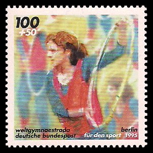 100 + 50 Pf Briefmarke: Für den Sport 1995