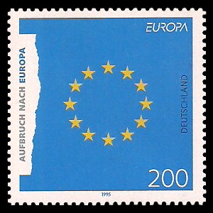 200 Pf Briefmarke: Europamarke 1995, Aufbruch nach Europa 200 Pf Briefmarke: Europamarke 1995, Aufbruch nach Europa