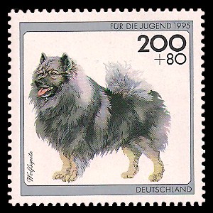 200 + 80 Pf Briefmarke: Für die Jugend 1995, Hunde