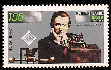 100 Pf Briefmarke: 100 Jahre Radio