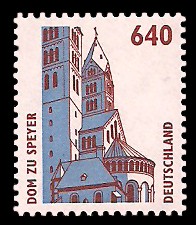 640 Pf Briefmarke: Serie Sehenswürdigkeiten