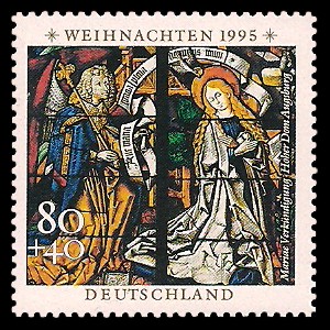 80 + 40 Pf Briefmarke: Weihnachtsmarke 1995 80 + 40 Pf Briefmarke: Weihnachtsmarke 1995