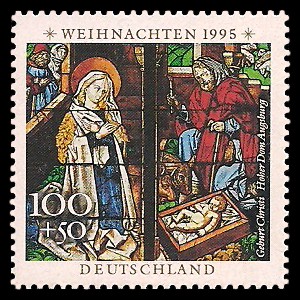 100 + 50 Pf Briefmarke: Weihnachtsmarke 1995