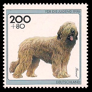 200 + 80 Pf Briefmarke: Für die Jugend 1996, Hunde