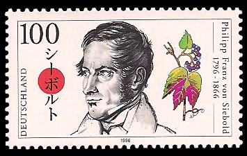 100 Pf Briefmarke: 200. Geburtstag Philipp Franz von Siebold 100 Pf Briefmarke: 200. Geburtstag Philipp Franz von Siebold