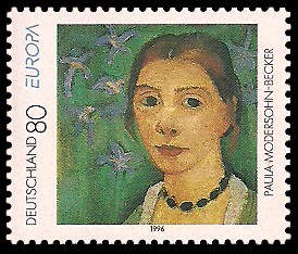 80 Pf Briefmarke: Europamarke 1996, Paula Modersohn-Becker